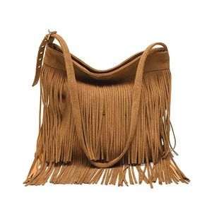 Hobo Handbag Fringe Shoulder Bag Crossbody Bag With Tassel Boho :>